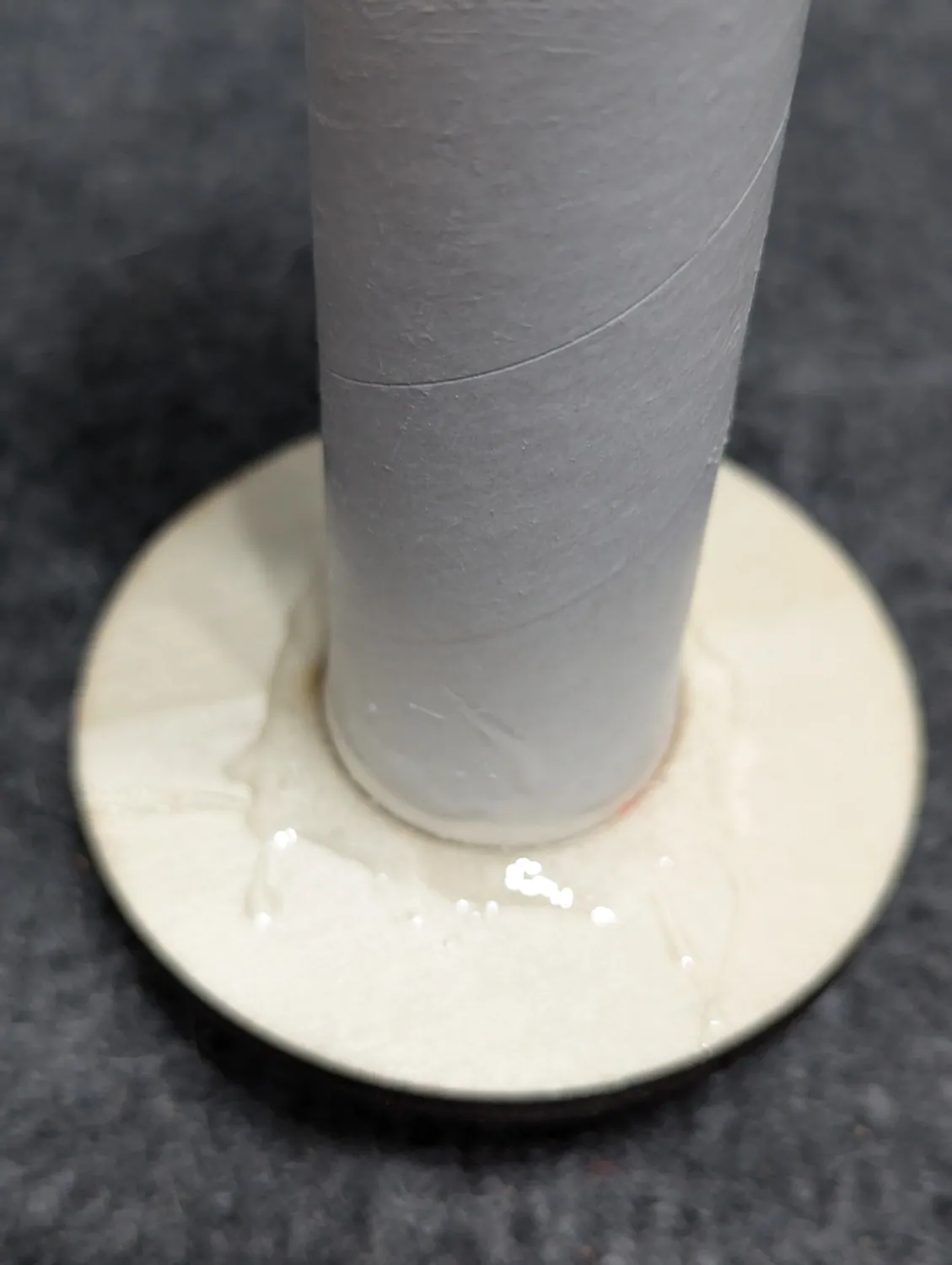 Standing motor-mount-down with fillets on the forward ring.